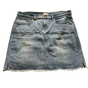The Loft women's size 14 denim skirt with raw hem